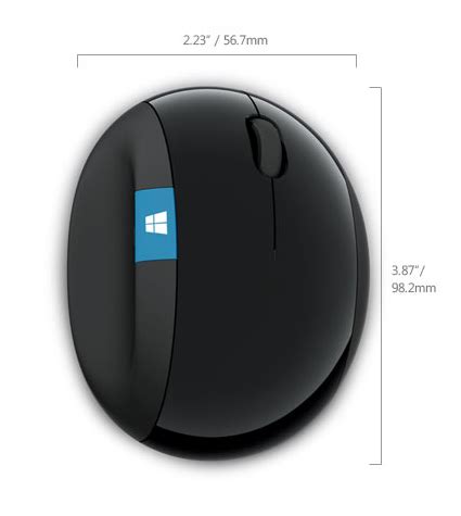 Sculpt Ergonomic Mouse by Microsoft : ErgoCanada - Detailed Specification Page