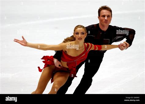 Winter Olympics Salt Lake City 2002 Figure Skating Ice Dancing Compulsory Dance Stock