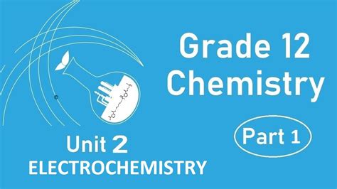 Grade Chemistry Unit Electrochemistry Part Youtube