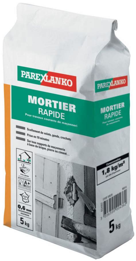 PAREXLANKO Mortier Rapide Sac De 5 Kg POINT P