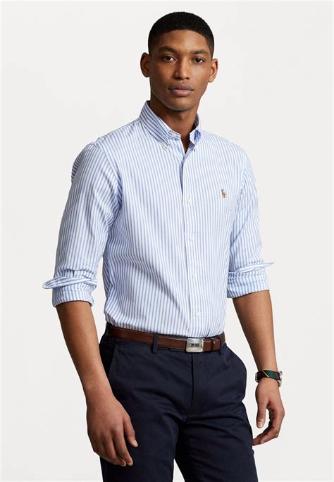 Polo Ralph Lauren Custom Fit Striped Stretch Oxford Shirt Košeľa