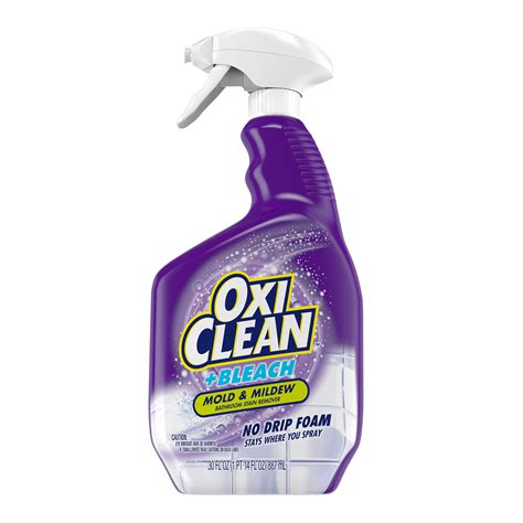 Oxiclean Bleach Mold And Mildew Bathroom Cleaner Spray Tub And Tile