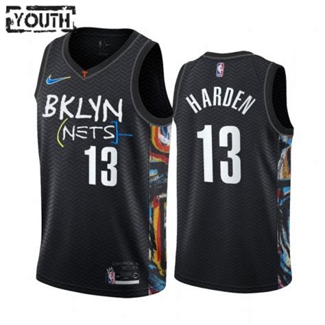 Camiseta Niños Brooklyn Nets James Harden 13 2020 21 City Edition Swingman