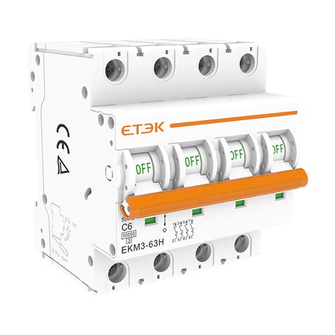 Etek Ka Mcb Ekm H Miniature Circuit Breaker China Etek Electric