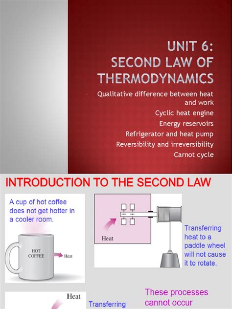 Unit 6 Second Law Of Thermodynamics Pdf Heat Second Law Of Thermodynamics