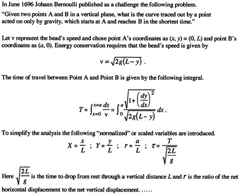 The Brachistochrone - A Comparison of Times in Descent