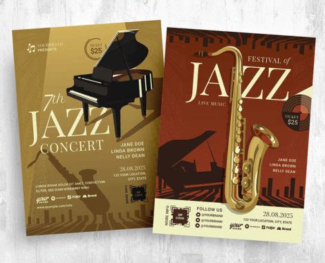 Jazz Music Night Flyer Template Psd Ai Vector Brandpacks