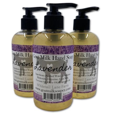 Liquid Goat Milk Hand Soap Lavender Whitetail Lane Whitetail Lane