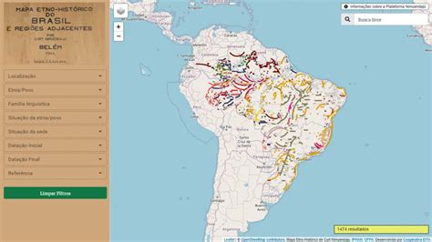 Plataforma Nimuendajú mostra a diversidade indígena brasileira em mapa