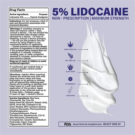 Base Labs Lidocaine Numbing Cream For Tattoos Piercings And Waxing