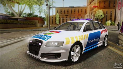 Audi RS6 Hungarian Police For GTA San Andreas