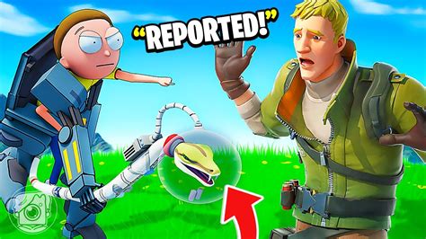 MORTY VOICE TROLLING In FORTNITE Fortnite Challenge YouTube