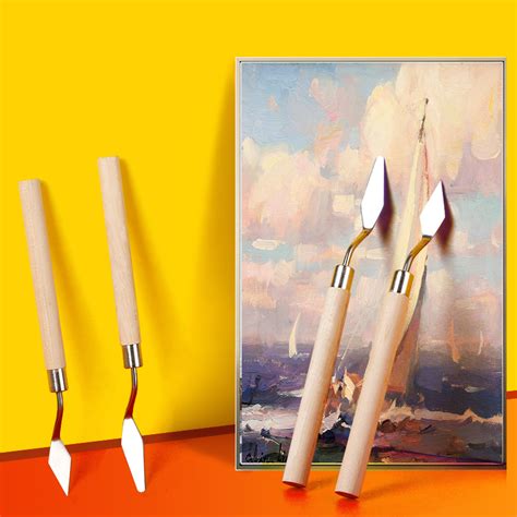 [USD 4.81] Oil-painted scraper art set painting tool Propylene painting ...