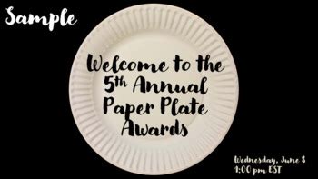 Paper Plate Awards Slideshow (EDITABLE) by Fun in Florida Fifth | TPT