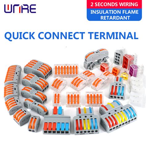 China Fast Wire Cable Connectors Spring Splicing Wiring Connector Push