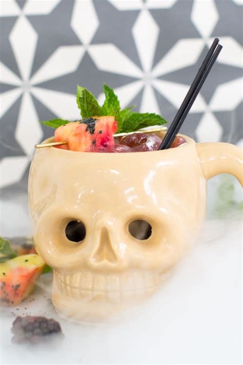 Creepy Cocktails Shrunken Skull Recipe Sugar And Cloth