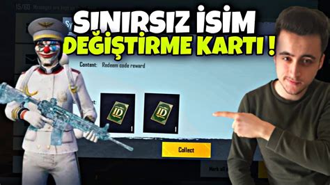 SINIRSIZ İSİM DEĞİŞTİRME KARTI ALMA TAKTİĞİ BEDAVA ID KARTI