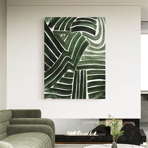 Green Abstract Art Green Abstract Wall Art Green Artwork Green - Etsy