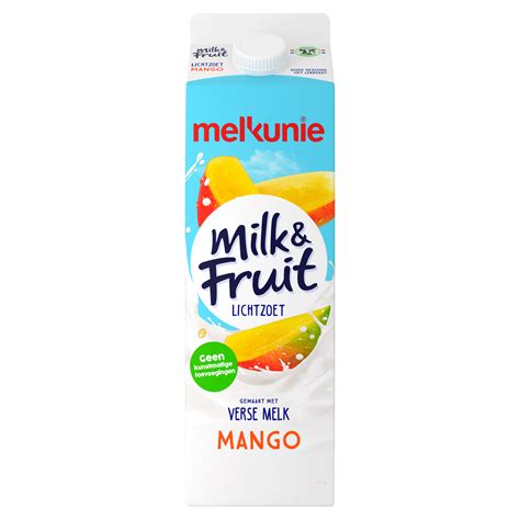 Melkunie Milk Fruit Lichtzoet Mango Per Pak 1000 Ml