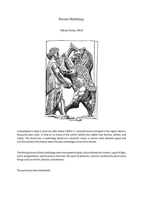 (PDF) Persian Mythology