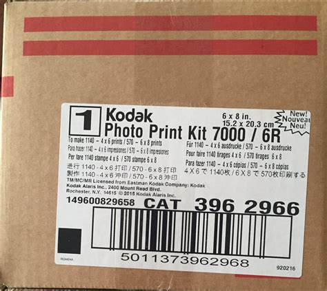 Kodak Photo Print Kit From United Kingdom Manufacturer