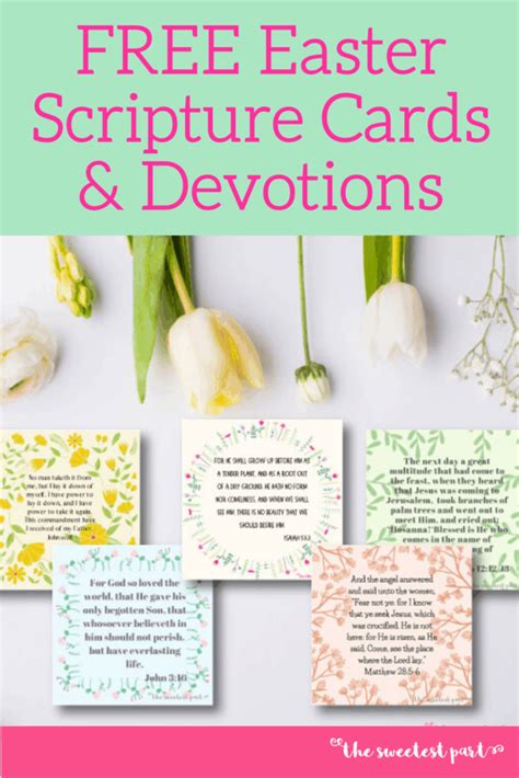 Printable Easter Scripture Cards | Easter scriptures, Easter bible ...