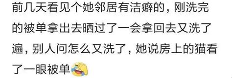 身邊有位嚴重潔癖的人是什麼體驗？網友：她說房上的貓看了眼被單 每日頭條