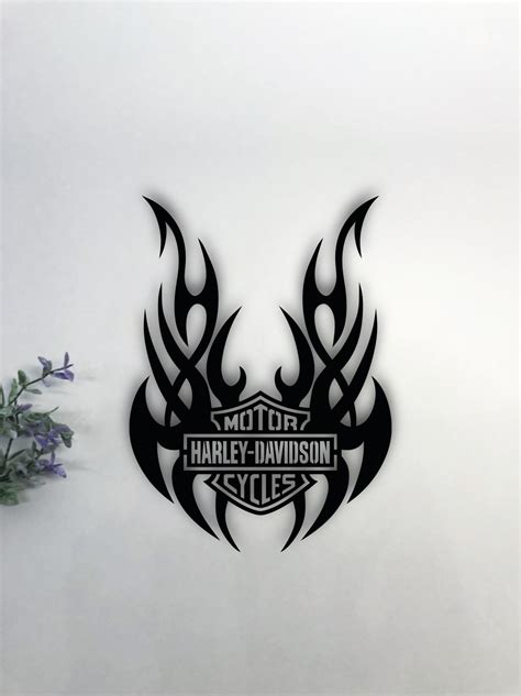 STL file HARLEY DAVIDSON MOTORCYCLES WALL ART HARLEY DAVIDSON FIRE WALL ...