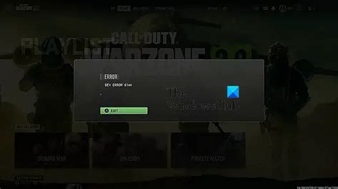 DEV ERROR 12744 Or 6144 On Modern Warfare 2 And Warzone 2