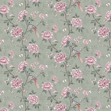 Akina Floral By Albany Sage Wallpaper Wallpaper Direct