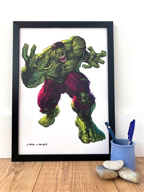 Der Unglaubliche Hulk Druck Gerahmt Oder Ungerahmt Avengers Poster