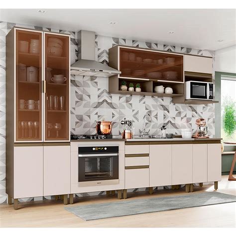 Cozinha Modulada Connect 9 Peças Duna Cristal Henn