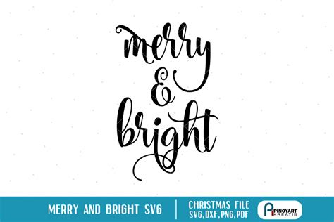 Merry And Bright Svg Merry And Bright Svg File