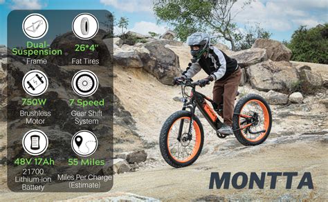 Amazon Cyrusher Montta Moutain Ebike 750W Motor 48V 17Ah