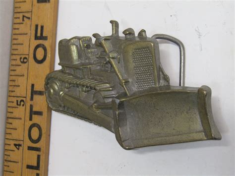 Old Bull Dozer Bulldozer Construction Belt Buckle Clo Gem