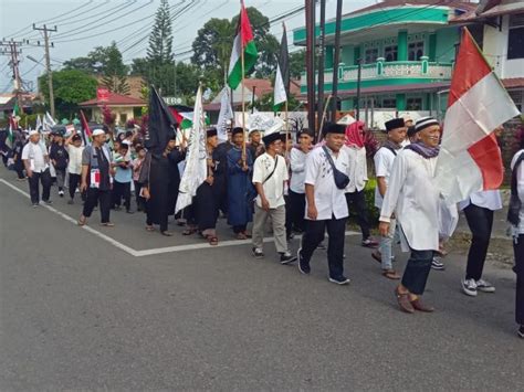 Solidaritas Palestina Ribuan Warga Agam Gelar Aksi Damai Kaba