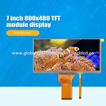 China Kingtech 7 Inch Display 50pin Outdoor High Brightness 1000nits