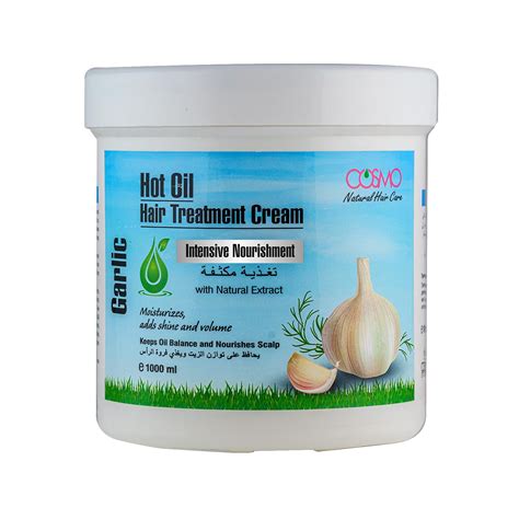 Garlic Hot Oil Hair Treatment Cream Intensive Nourishment Cosmo Cosmetics India