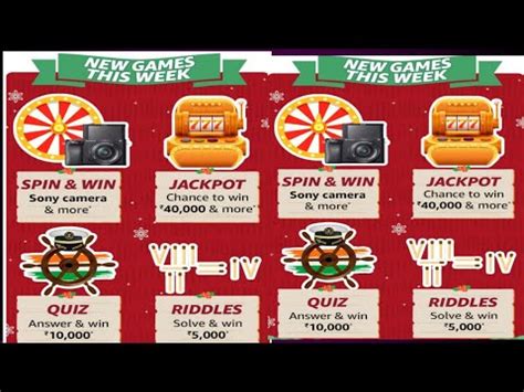 Amazon New Games This Week Quiz Answers Today Amazon Quiz Answer