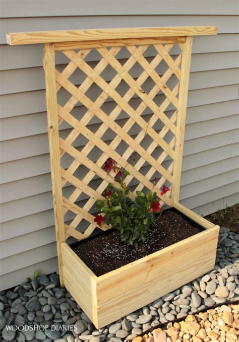 DIY Planter Box with Trellis--An Easy 4 Step Scrap Wood Project!