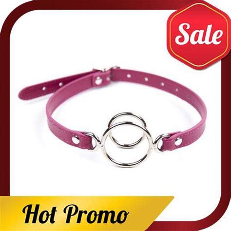 Adult Toy Open Mouth Double O Ring Gag Restraints Head Harness