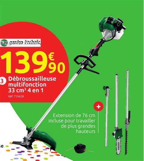 Promo Débroussailleuse Multifonction Garden Technic chez Mr Bricolage - iCatalogue.fr