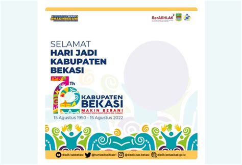 Twibbon HUT Kabupaten Bekasi Pasang Twibbon Hari Jadi Bekasi Ke 72