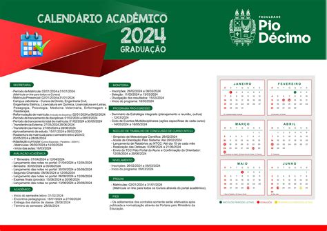 Faculdade Pio D Cimo Calend Rio Acad Mico