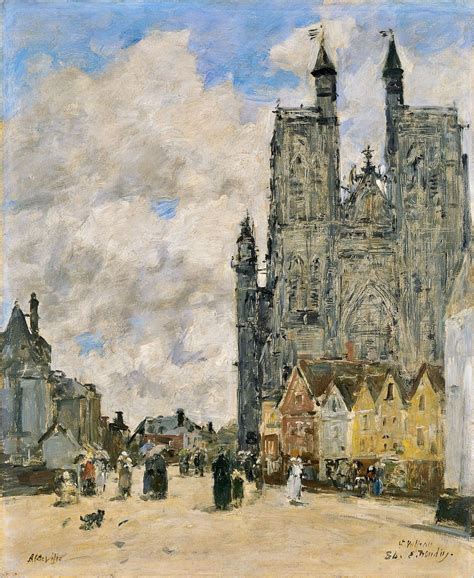 Eugène Boudin Eglise Saint Vulfran à Abbeville tableau de GRANDS