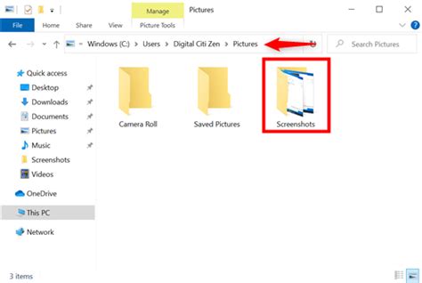 Where are screenshots saved? Change their location in Windows 10