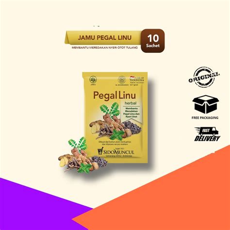 Jual Sido Muncul Jamu Pegal Linu 1 Renceng Isi 10 Sachet Mengurangi