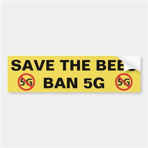 Save The Bees Ban G Bumper Sticker Zazzle