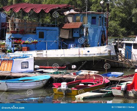 Colourful Boats On The River Editorial Stock Photo Image Of Adventure