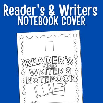 Reader's and Writer's Notebook Cover by Micha Teaching Middle | TPT